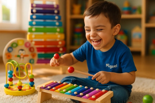A História de Miguel e o Brinquedo Musical