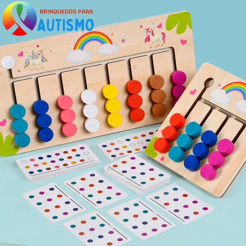 Quebra-Cabeça Infantil Desafio das Cores - Jogo Educativo 20 Peças