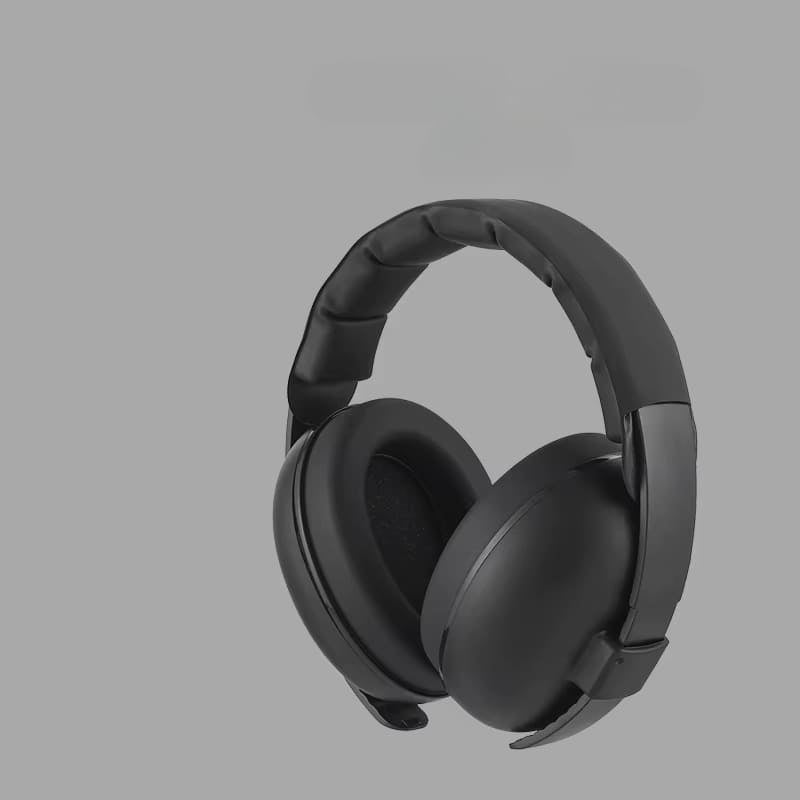 Abafador de Ouvido para Bebê Modelo EarMuffs Preto