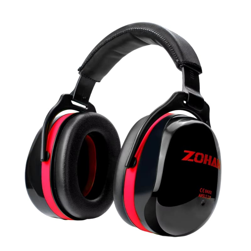 Abafador de Ruído para Autismo Tipo Concha - 28db Vermelho