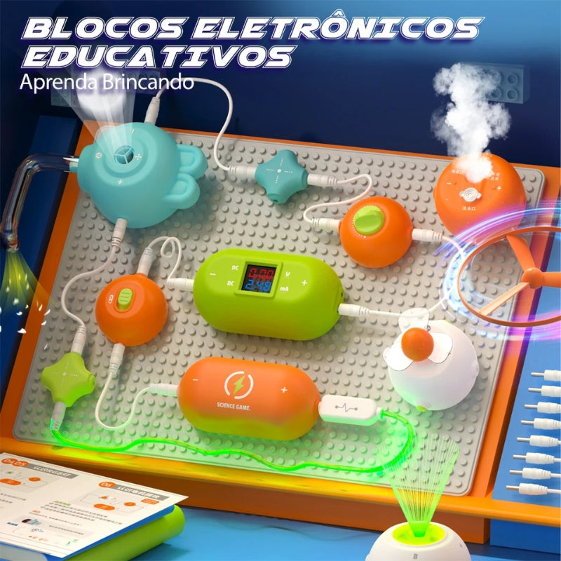 Brinquedo Educativo de Ciência - Blocos Eletrônicos