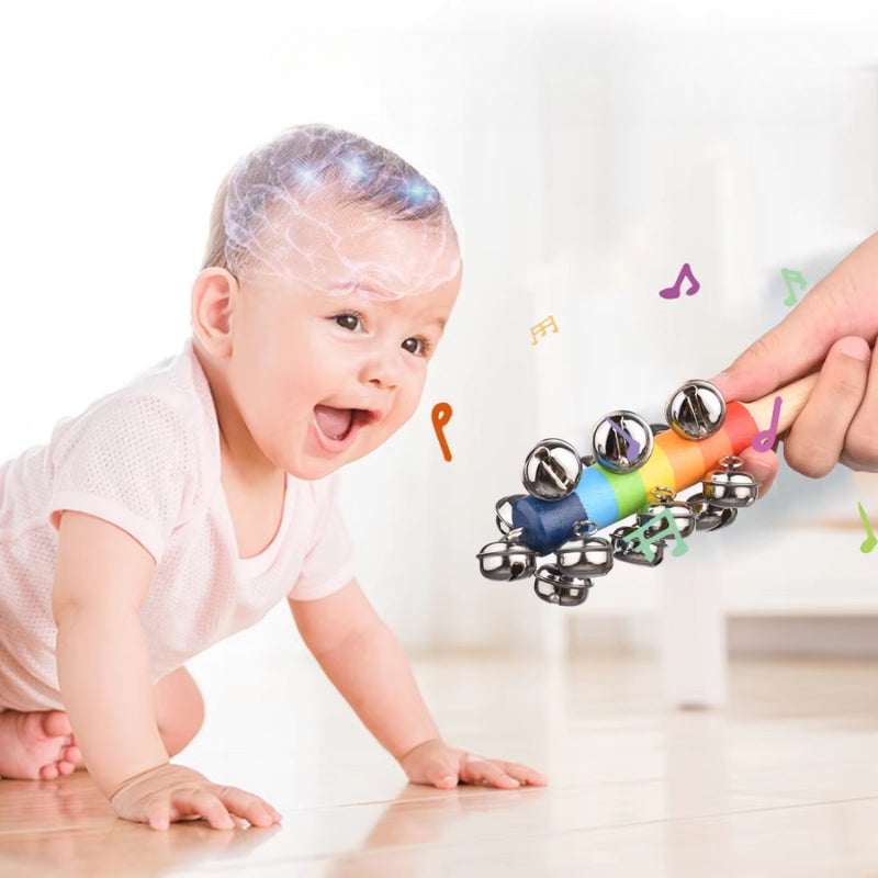 Brinquedo Montessori Kit Musical de Madeira - 9 Instrumentos