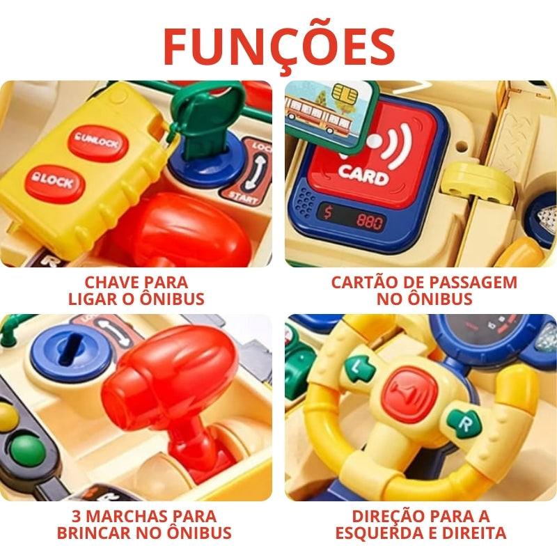 Brinquedo de Ônibus Escolar 3 Anos