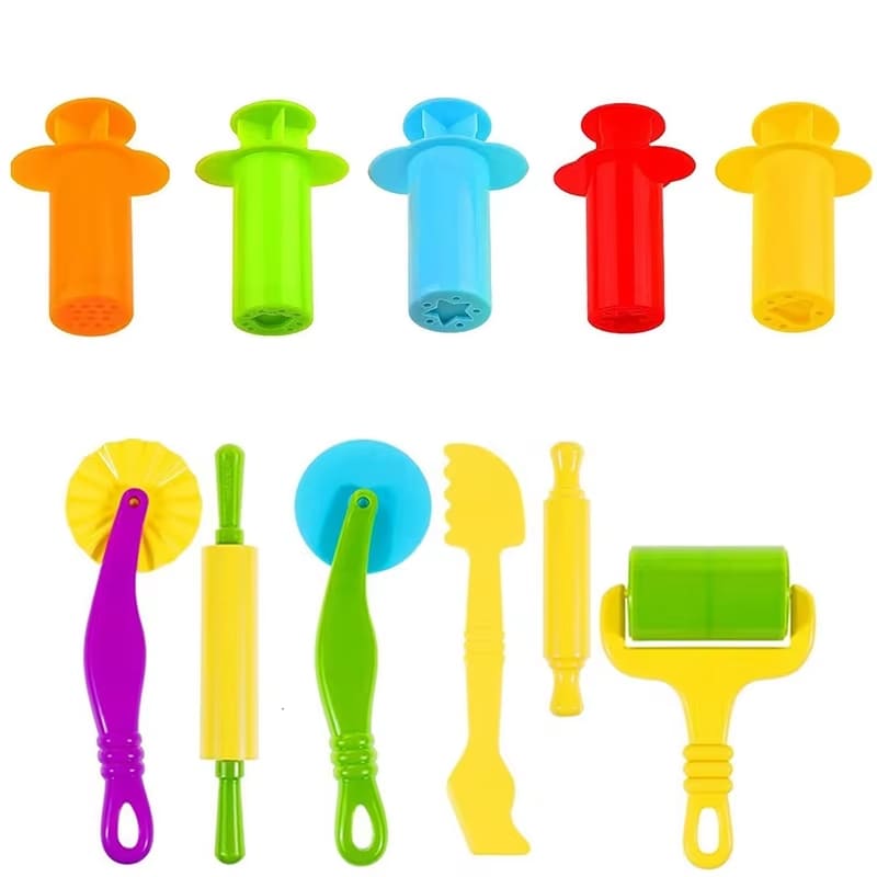 Molde para Massa de Modelar - Kit de Ferramentas Itens