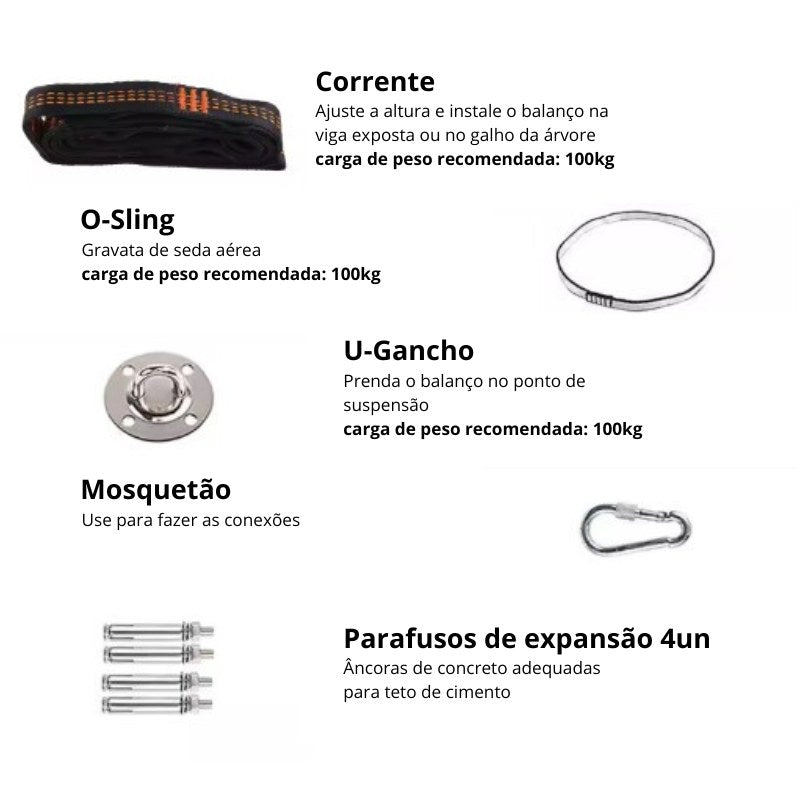 Balanço Sensorial passo a passo