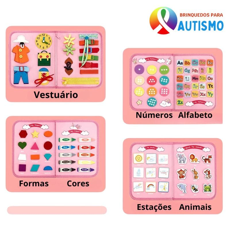 Maleta Educativa Montessori Alfabeto e Números