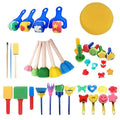 Kit Pincel de Esponja Infantil Com 30 Unidades