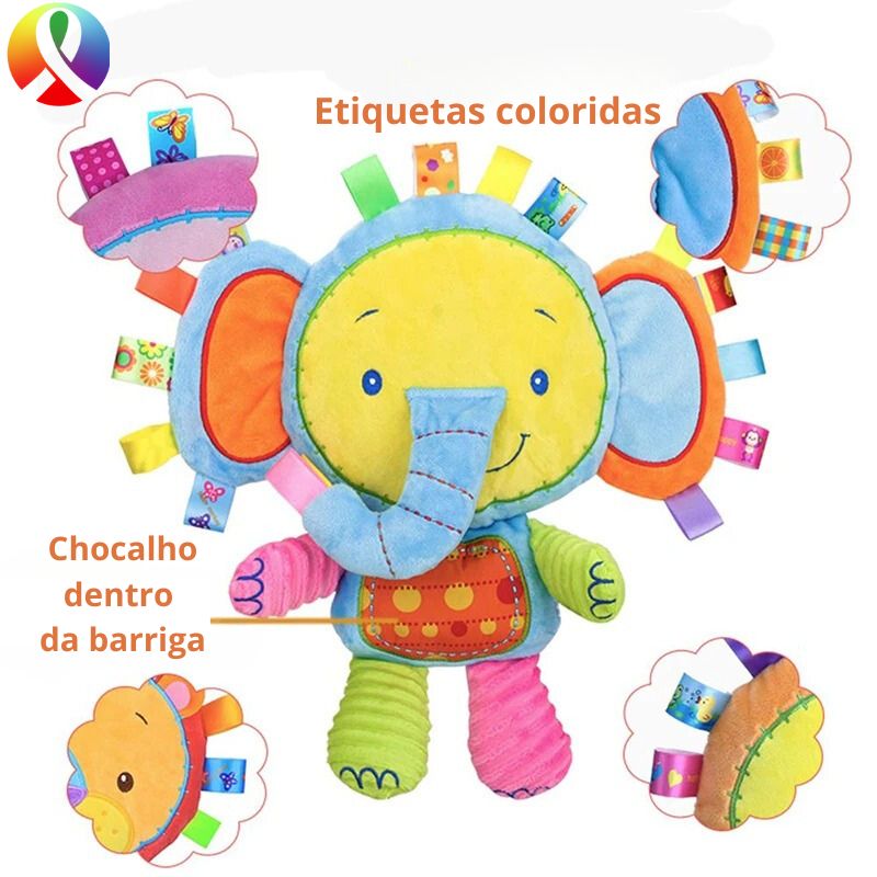 Brinquedo Sensorial Bebê em Pelúcia