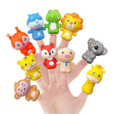 Dedoches de Animais Brinquedo Educativo 10 Unidades