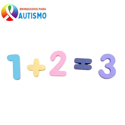 Kit Brinquedo Pedagógico Letras e Números 3 Tabuleiros