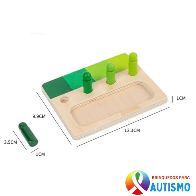 Brinquedo de Madeira Montessori Correspondência Cores