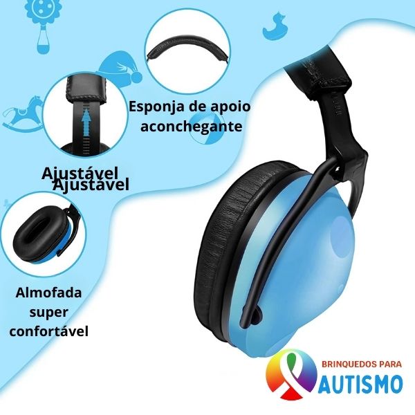 Abafador de Ruído Para Autismo Modelo Confort