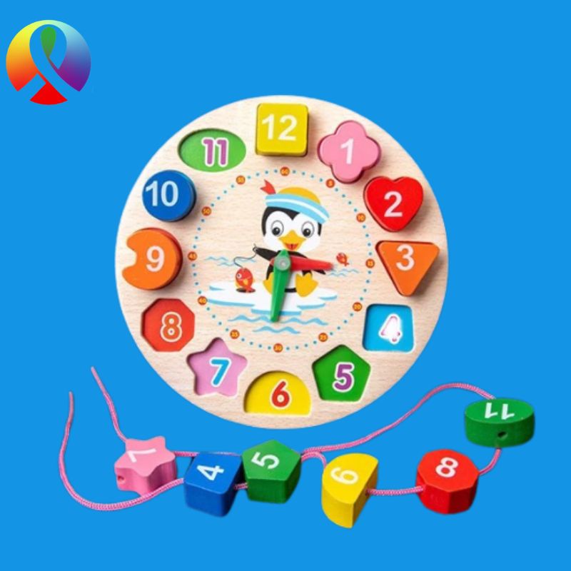 Kit Montessoriano de Madeira Com 9 Brinquedos