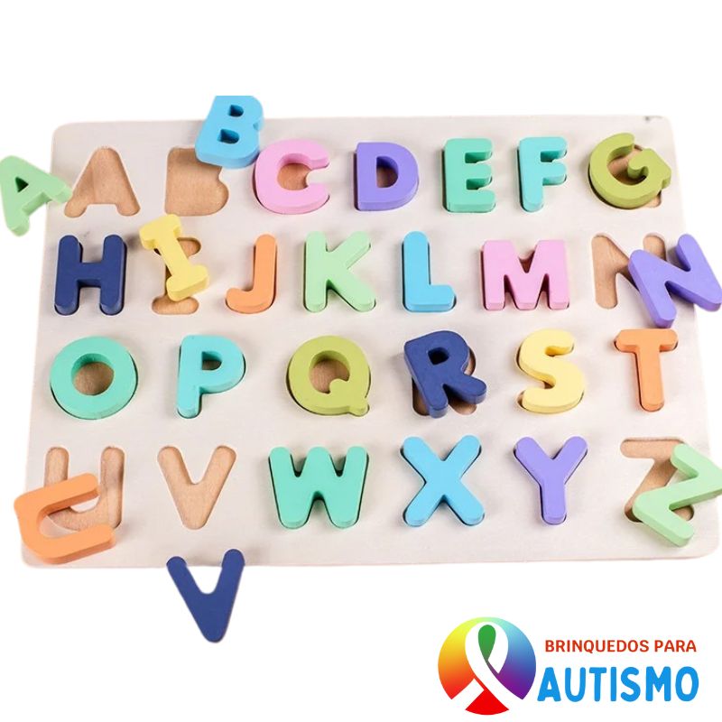 Kit Brinquedo Pedagógico Letras e Números 3 Tabuleiros