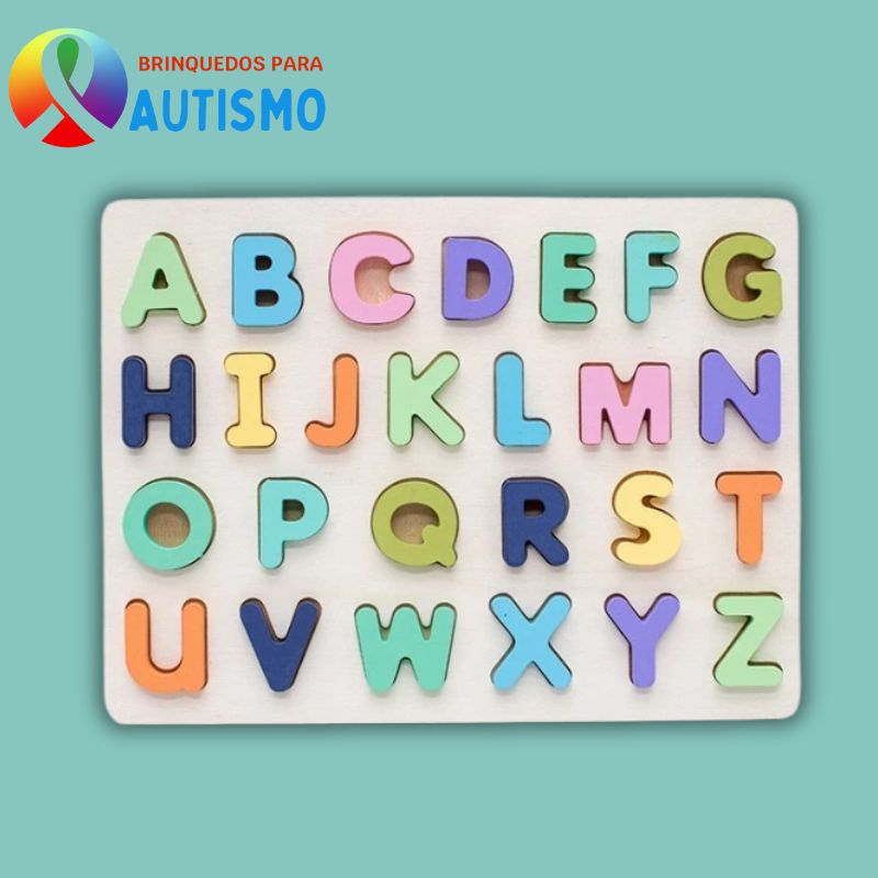 Kit Brinquedo Pedagógico Letras e Números 3 Tabuleiros