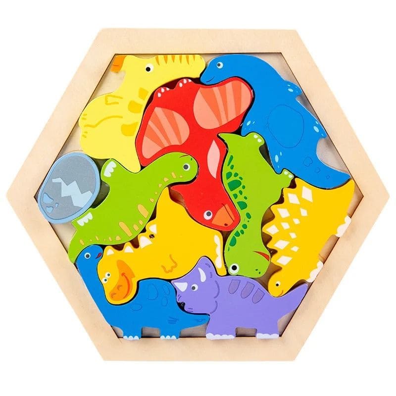 Jogos do bebê montessori quebra-cabeça de madeira 3d dupla face