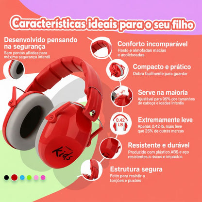 Abafador Vermelho Kids