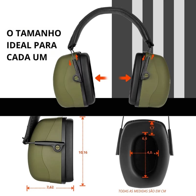 Abafador de Ruído Verde