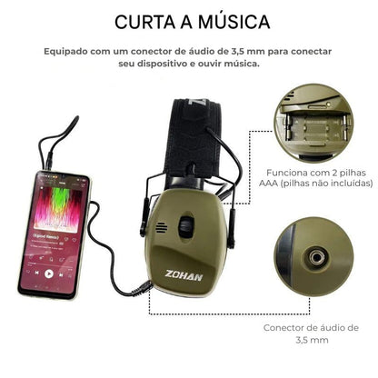 Abafador de Ruído Zohan Modelo Pro