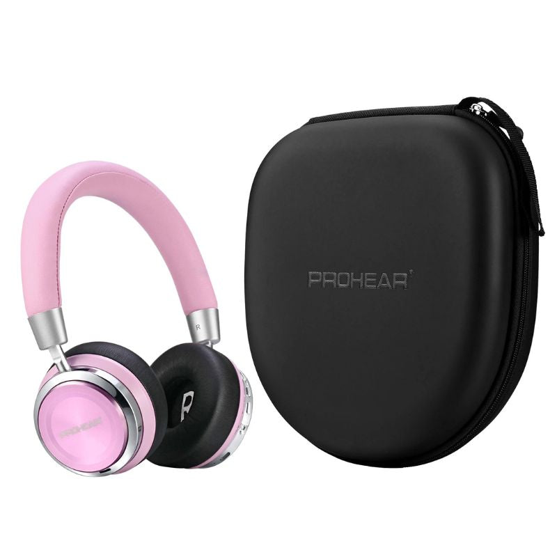 Abafador de Ruído Infantil com Cancelamento Ativo CalmKid Rosa