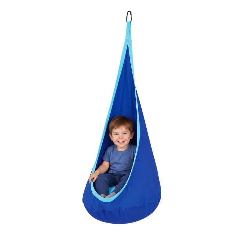 Balanço Sensorial Infantil Ninho de Teto para Autorregulação e Conforto  Azul