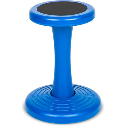 Banco sensorial infantil oscilante azul com base antiderrapante