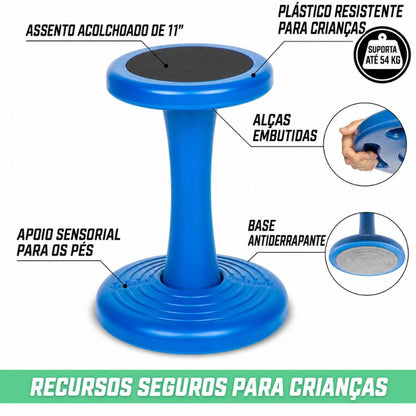 Banco Sensorial Infantil Oscilante - Movimento e Equilíbrio
