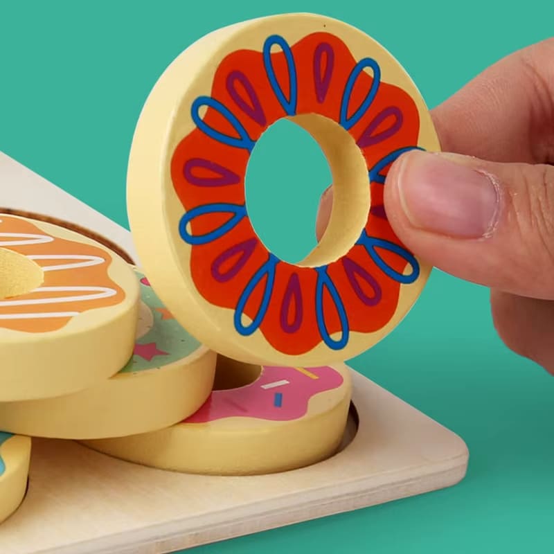 Brinquedo Educativo Donuts Combinação de Cores