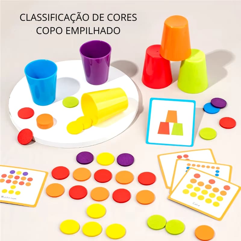 Brinquedo Educativo Copo Sensorial