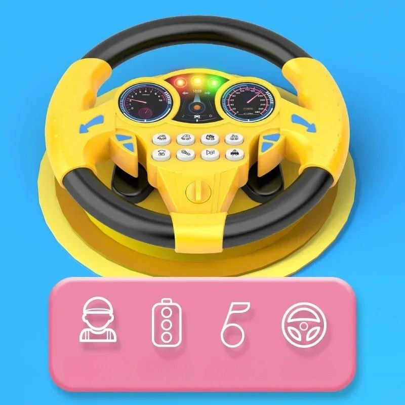 Brinquedo Sensorial Autismo - Volante com Sons e Luzes