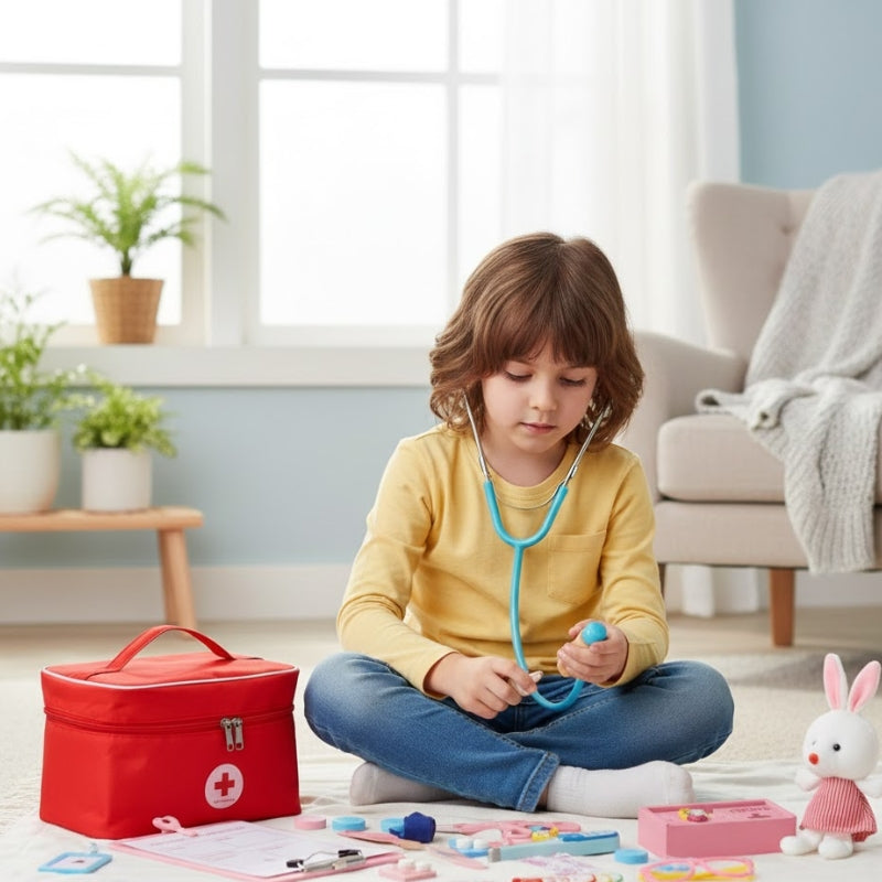Brinquedo Educativo Kit Médico 