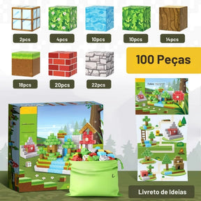 Brinquedo Educativo Magnético de Construção