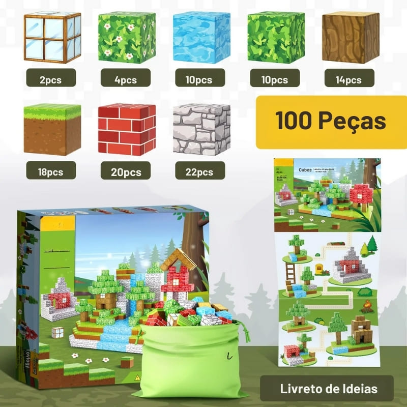 Brinquedo Educativo Magnético de Construção