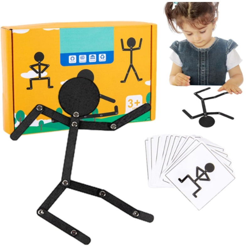 Brinquedo Montessori Boneco Articulável 