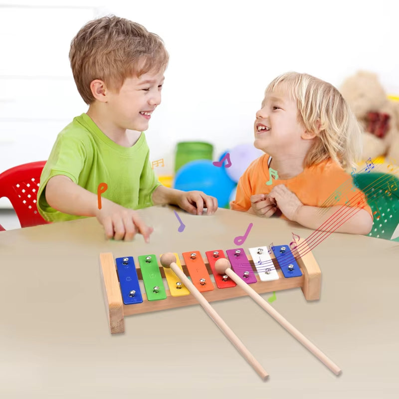 Brinquedo Montessori Kit Musical de Madeira