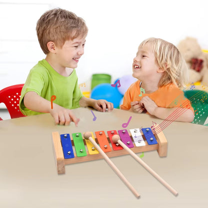 Brinquedo Montessori Kit Musical de Madeira