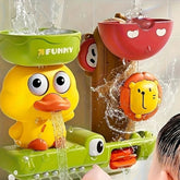 Brinquedo de Banho Interativo com Pato - Chuveiro com Rotação de Água