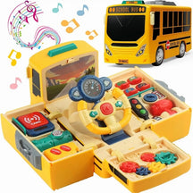 Brinquedo de Ônibus Escolar com Som e Luz - 3 Anos