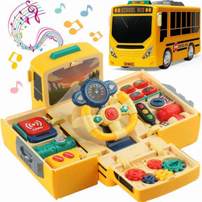 Brinquedo de Ônibus Escolar com Som e Luz - 3 Anos