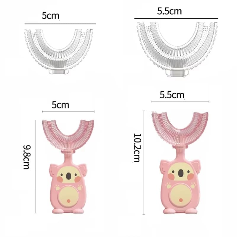 Escova de Dente Desenho em Forma de U Medidas