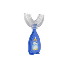 Escova de Dente Infantil 360° em Silicone Macio Azul