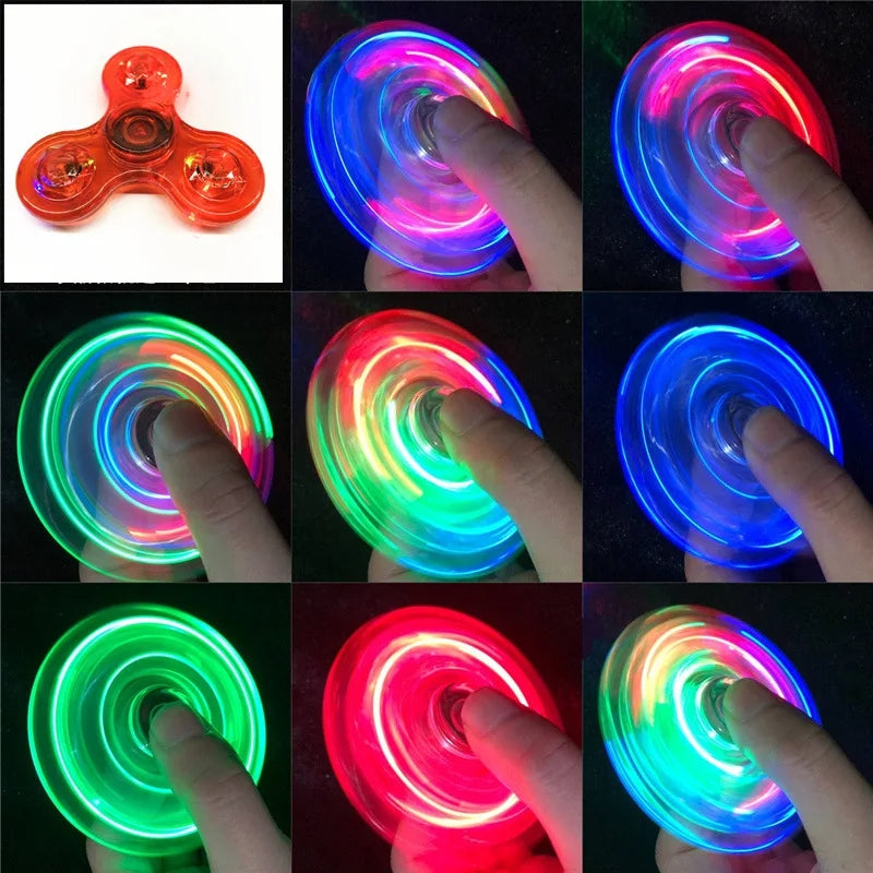 Fidget Spinner LED Vermelho