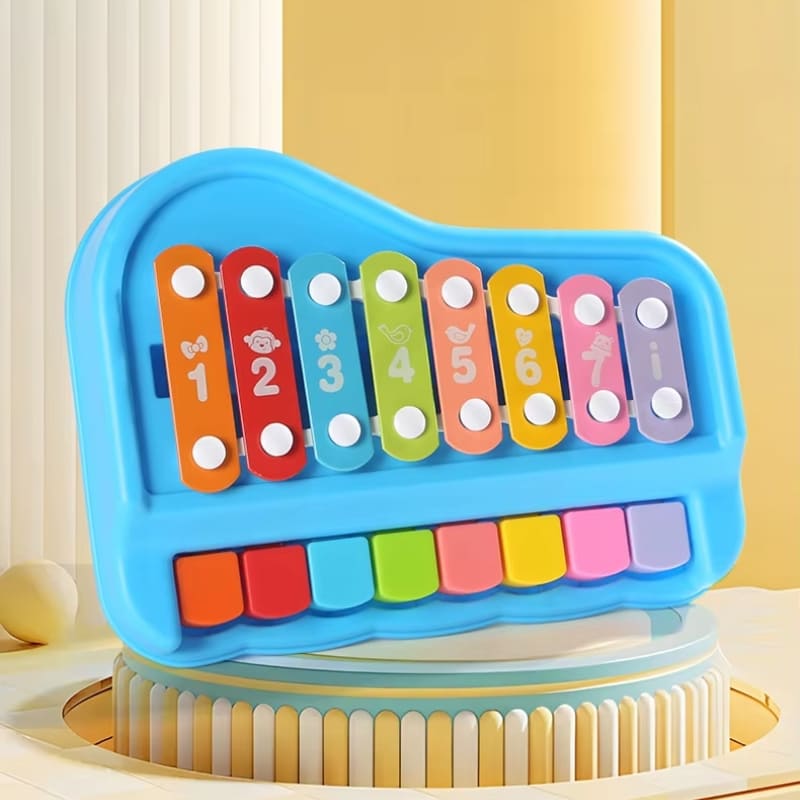 Xilofone Infantil 2 em 1 com Piano – Brinquedo Musical Educativo