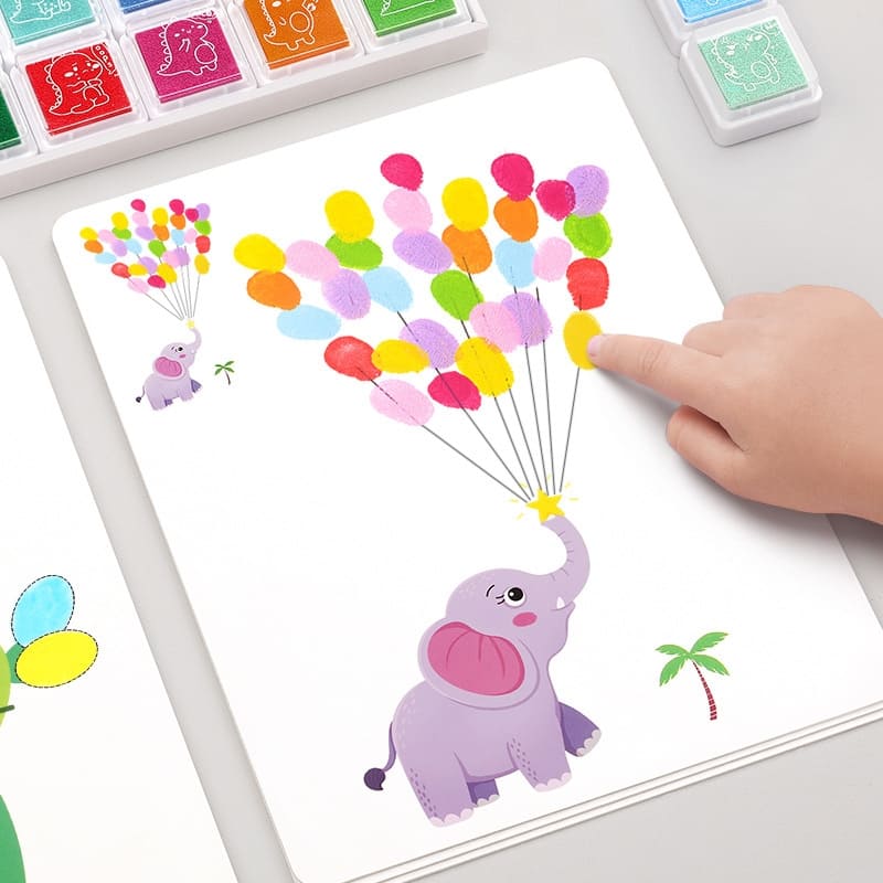 Pintura a Dedo e Desenho - Montessori Brinquedos Educativos