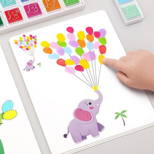 Pintura a Dedo e Desenho - Montessori Brinquedos Educativos