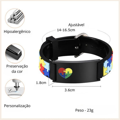 Pulseira Autismo Medidas