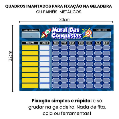 Quadro de Rotina Infantil Magnético