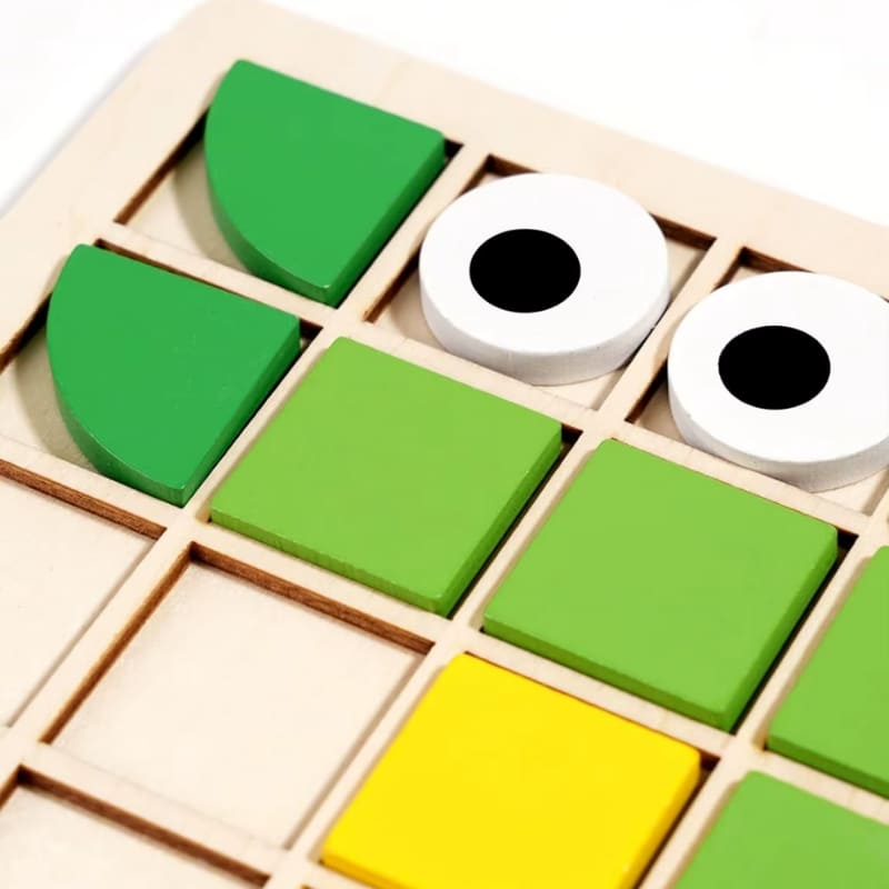 Quebra Cabeça Autismo 3D Detalhes das Peças