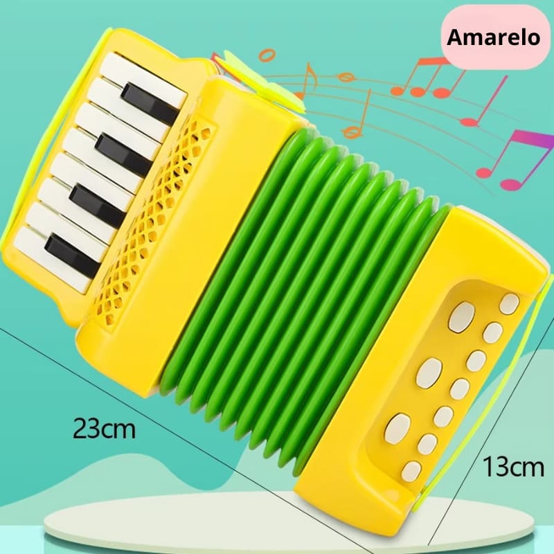 Brinquedo Musical - Sanfona Amarelo