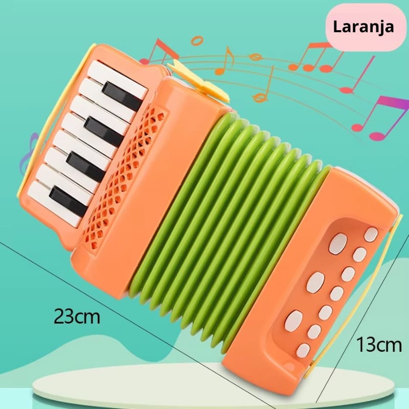 Brinquedo Musical - Sanfona Laranja